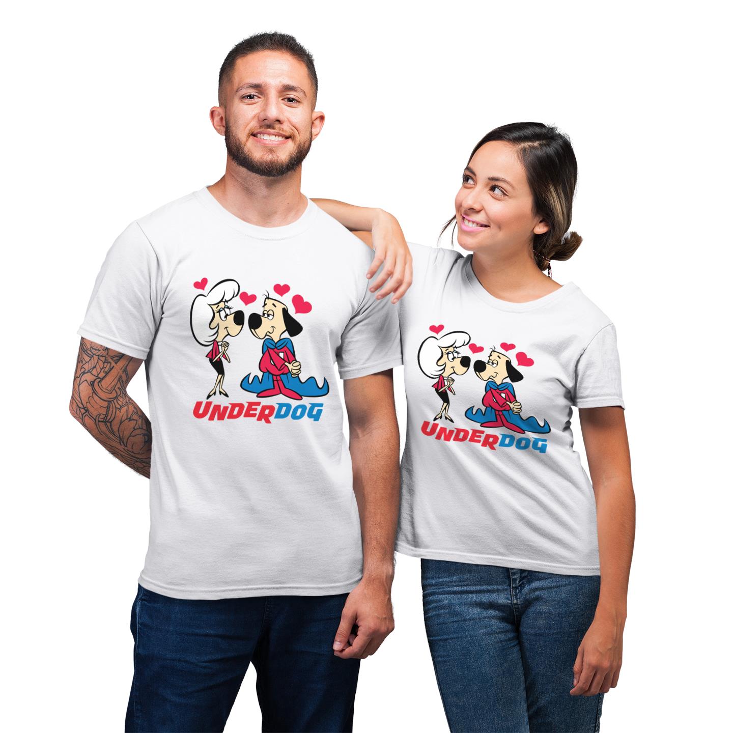 Underdog & Polly In Love For Couple Love Matching T-Shirt Underdog & Polly In Love For Couple Love Matching T-Shirt