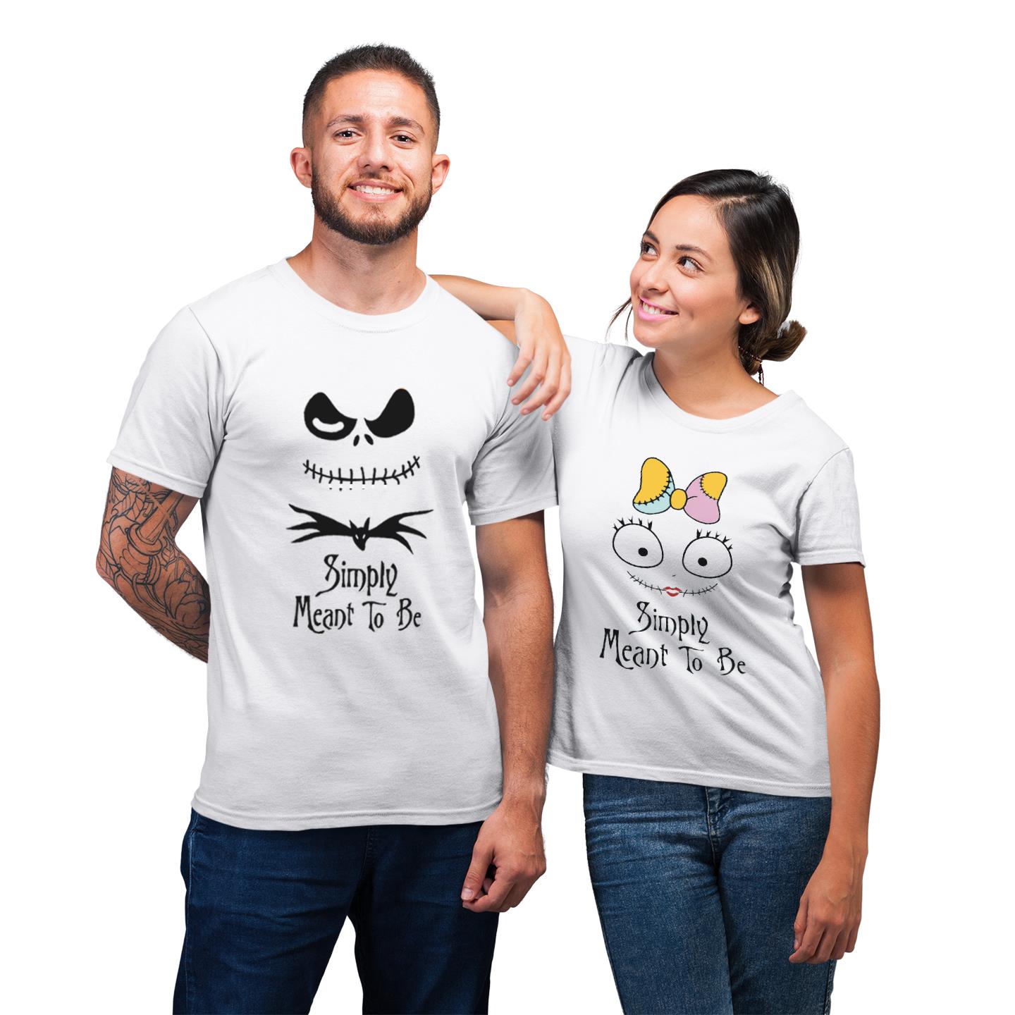 Wife And Hubs Simply Meant To Be For Couples Friend Matching T-shirt Wife And Hubs Simply Meant To Be For Couples Friend Matching T-shirt
