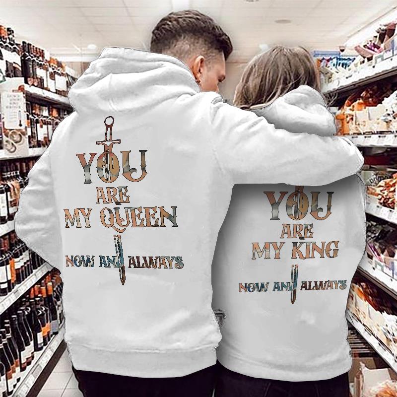 You Are My Queen & You Are My King Hoodie Gifts For Matching Couples You Are My Queen & You Are My King Hoodie Gifts For Matching Couples