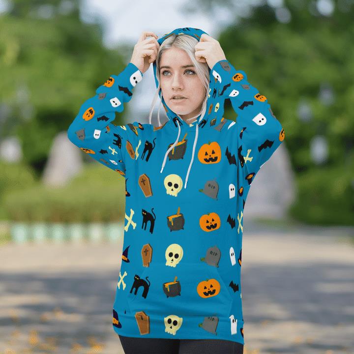 Funny Halloween Symbols Pumpkin Tomb Spooky 3D Hoodies 1 » Cool Gifts for You - Mfamilygift Funny Halloween Symbols Pumpkin Tomb Spooky 3D Hoodies 1