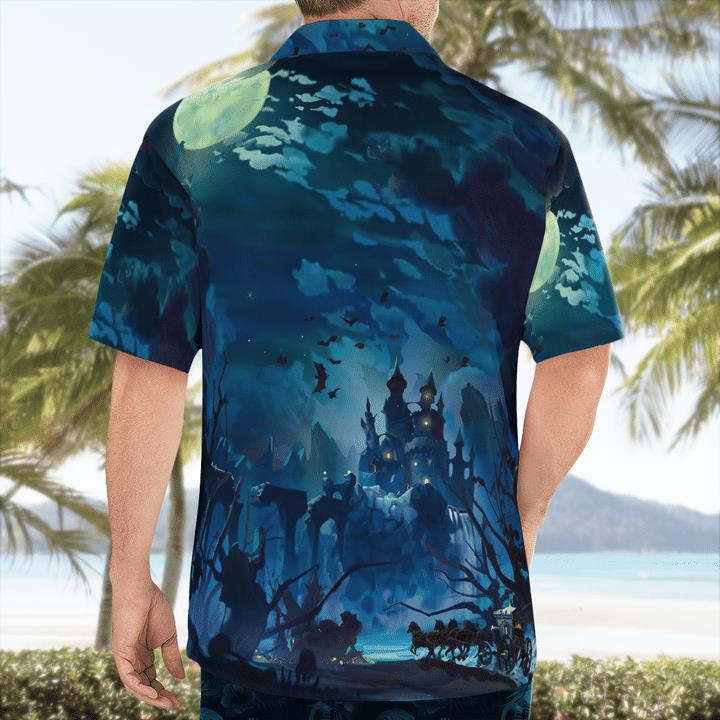 Gloomy Full Moon Night Haunted Castle Spooky 3D Hawaii Shirt 2 » Cool Gifts for You - Mfamilygift Gloomy Full Moon Night Haunted Castle Spooky 3D Hawaii Shirt 2