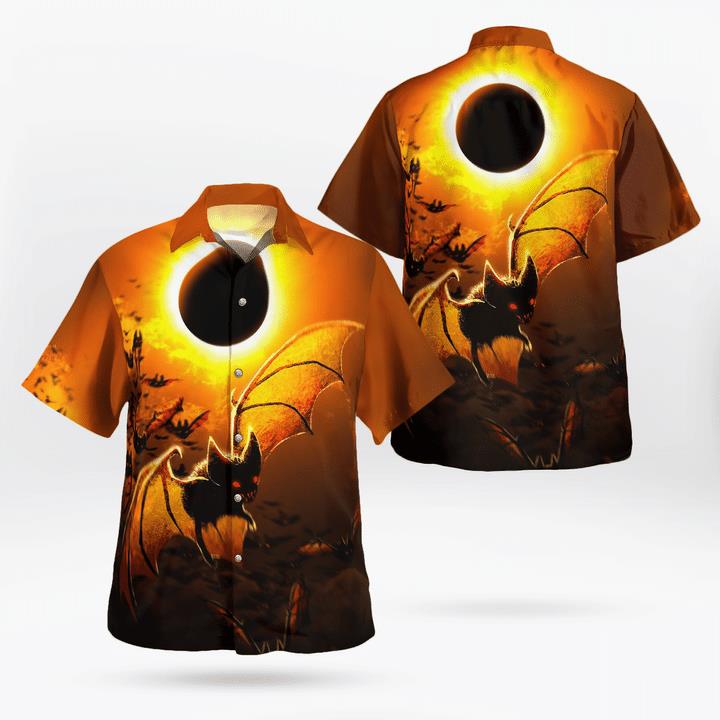 Halloween Night Bats Hunting Scary Night Spooky 3D Hawaii Shirt Halloween Night Bats Hunting Scary Night Spooky 3D Hawaii Shirt