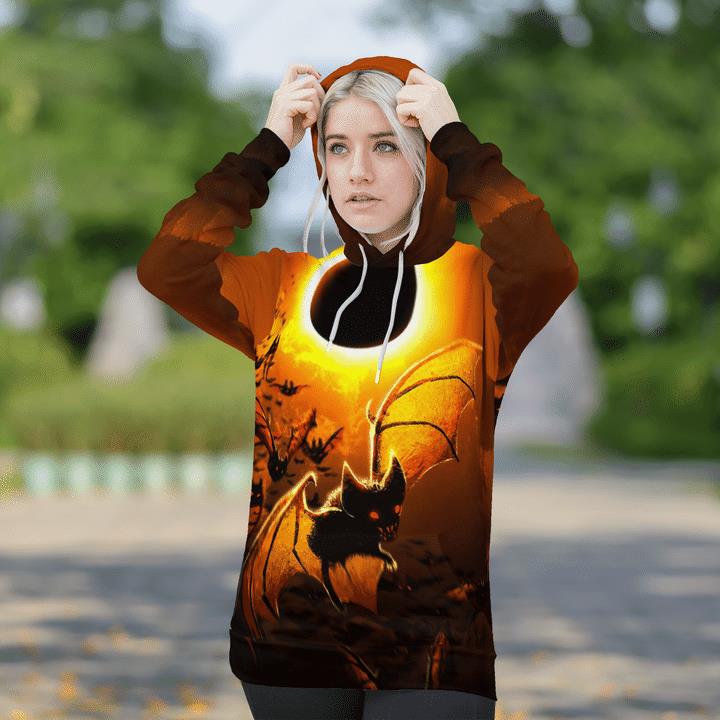 Halloween Night Bats Hunting Scary Night Spooky 3D Hoodies 1 » Cool Gifts for You - Mfamilygift Halloween Night Bats Hunting Scary Night Spooky 3D Hoodies 1