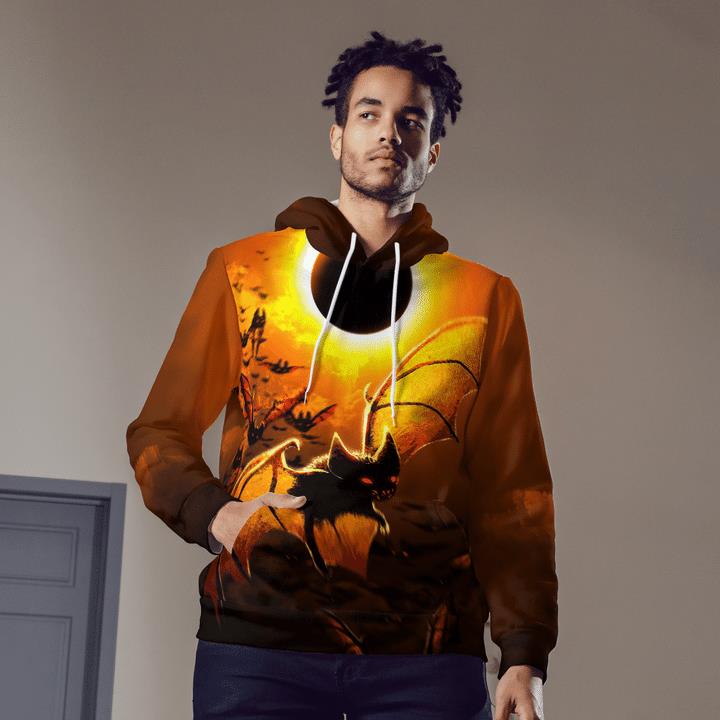Halloween Night Bats Hunting Scary Night Spooky 3D Hoodies 2 » Cool Gifts for You - Mfamilygift Halloween Night Bats Hunting Scary Night Spooky 3D Hoodies 2