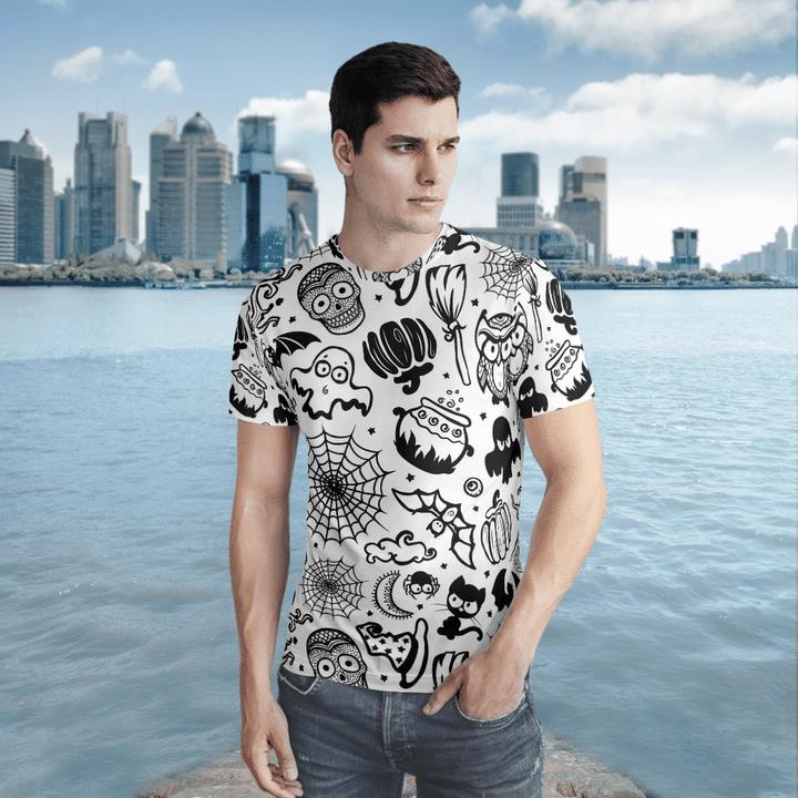 Halloween Symbols Scarry Night 3D T-Shirt 1