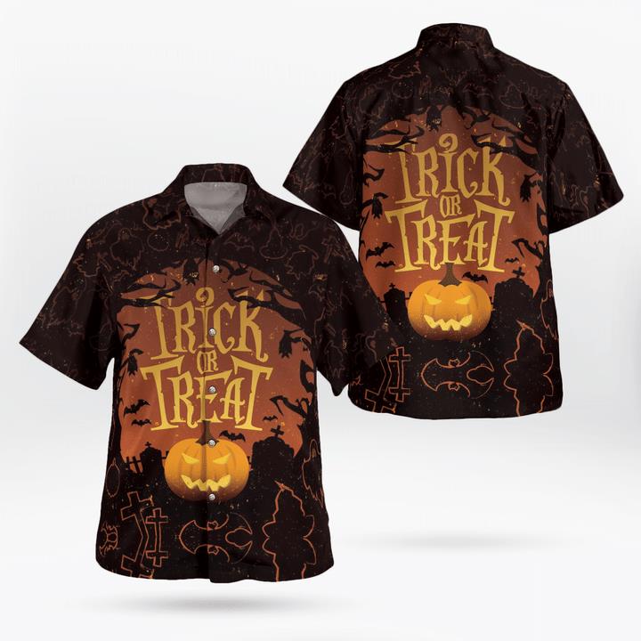 Happy Halloween Trick Or Treat Scary Night Pumpkin Spooky 3D Hawaii Shirt