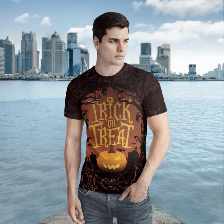 Happy Halloween Trick Or Treat Scary Night Pumpkin Spooky 3D T-Shirt 1 » Cool Gifts for You - Mfamilygift Happy Halloween Trick Or Treat Scary Night Pumpkin Spooky 3D T-Shirt 1