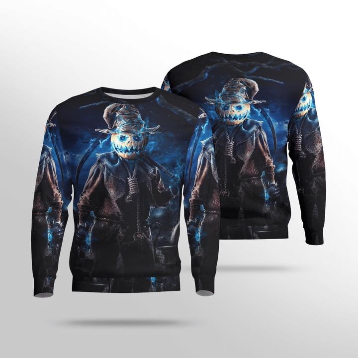 Jack-O-Lantern Grim Pumpkin Hunter Halloween 3D Aop Sweatshirt Jack-O-Lantern Grim Pumpkin Hunter Halloween 3D Aop Sweatshirt