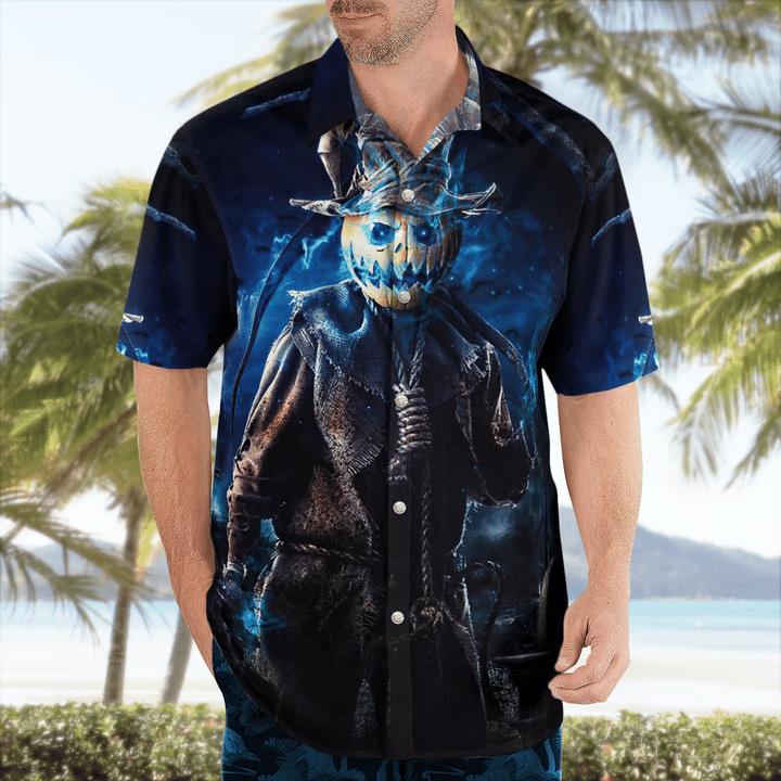Jack-O-Lantern Grim Pumpkin Hunter Halloween 3D Hawaii Shirt 1 » Cool Gifts for You - Mfamilygift Jack-O-Lantern Grim Pumpkin Hunter Halloween 3D Hawaii Shirt 1