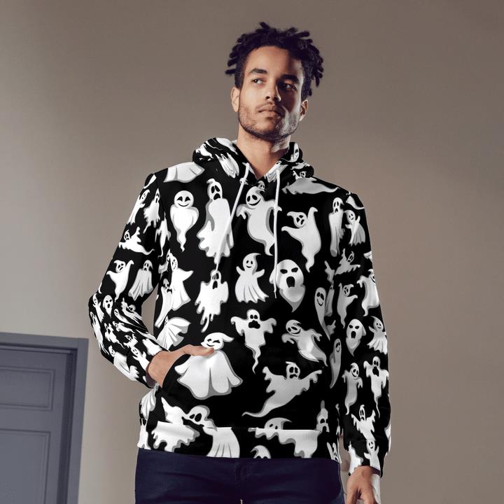 Scary Cute White Ghost Spooky Halloween 3D Hoodies 2 » Cool Gifts for You - Mfamilygift Scary Cute White Ghost Spooky Halloween 3D Hoodies 2
