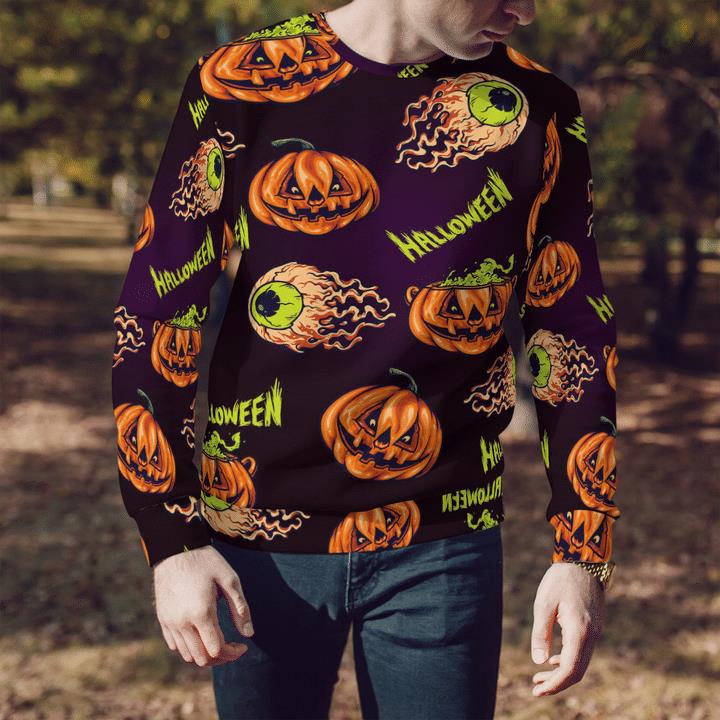 Scary Flying Eyeball Pumpkins Halloween Spooky 3D Aop Sweatshirt 2 » Cool Gifts for You - Mfamilygift Scary Flying Eyeball Pumpkins Halloween Spooky 3D Aop Sweatshirt 2