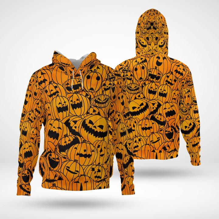 Shade Of Pumpkins Cute Happy Halloween Spooky 3D Hoodies