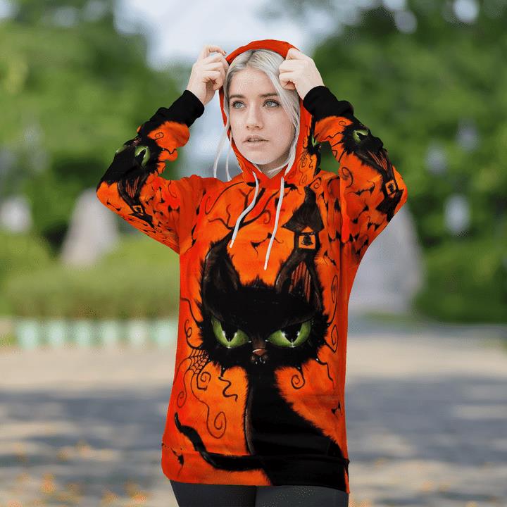Weird Black Cat At Night Spooky 3D Hoodies 1 » Cool Gifts for You - Mfamilygift Weird Black Cat At Night Spooky 3D Hoodies 1