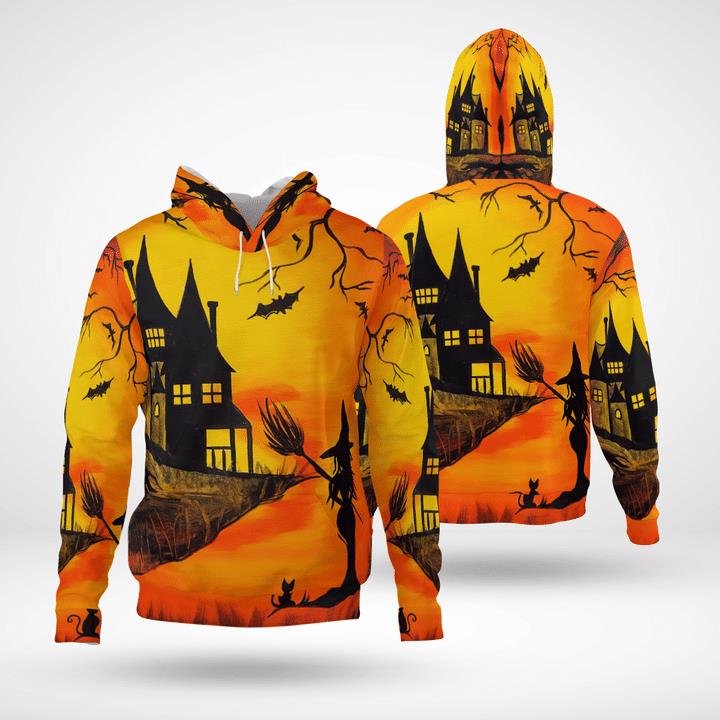 Welcome To Haunted Witchs House Twilight Halloween 3D Hoodies