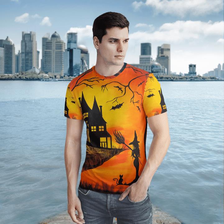 Welcome To Haunted Witchs House Twilight Halloween 3D T-Shirt 1 » Cool Gifts for You - Mfamilygift Welcome To Haunted Witchs House Twilight Halloween 3D T-Shirt 1