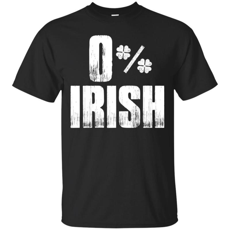 0% Irish Shirt With Shamrock For St Patricks Day 0% Irish Shirt With Shamrock For St Patricks Day