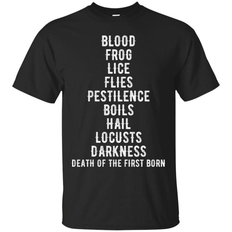 10 Plagues Of Passover ? Funny Jewish Pesach Novelty T Shirt