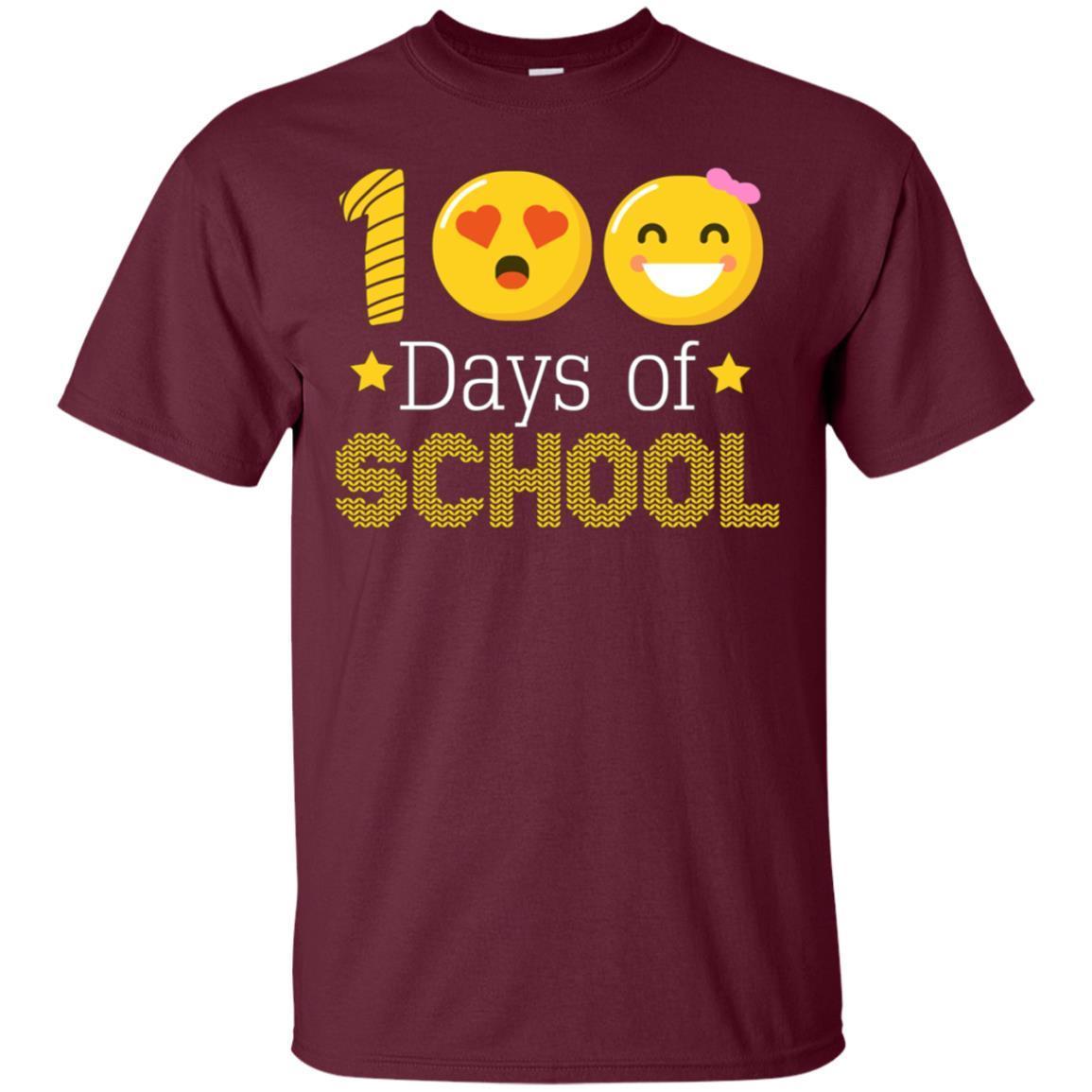 100 Days Of School Shirt Emoji Shirt 2 » Cool Gifts for You - Mfamilygift 100 Days Of School Shirt Emoji Shirt 2