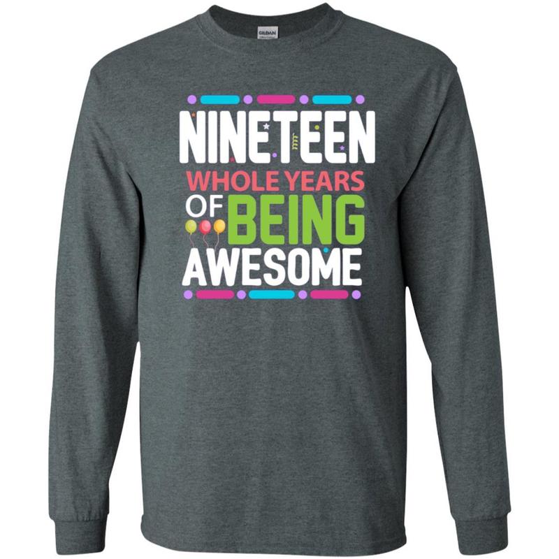 19th Birthday Gift Being Awesome 19 Years Old Bday Shirt 2 » Cool Gifts for You - Mfamilygift 19th Birthday Gift Being Awesome 19 Years Old Bday Shirt 2