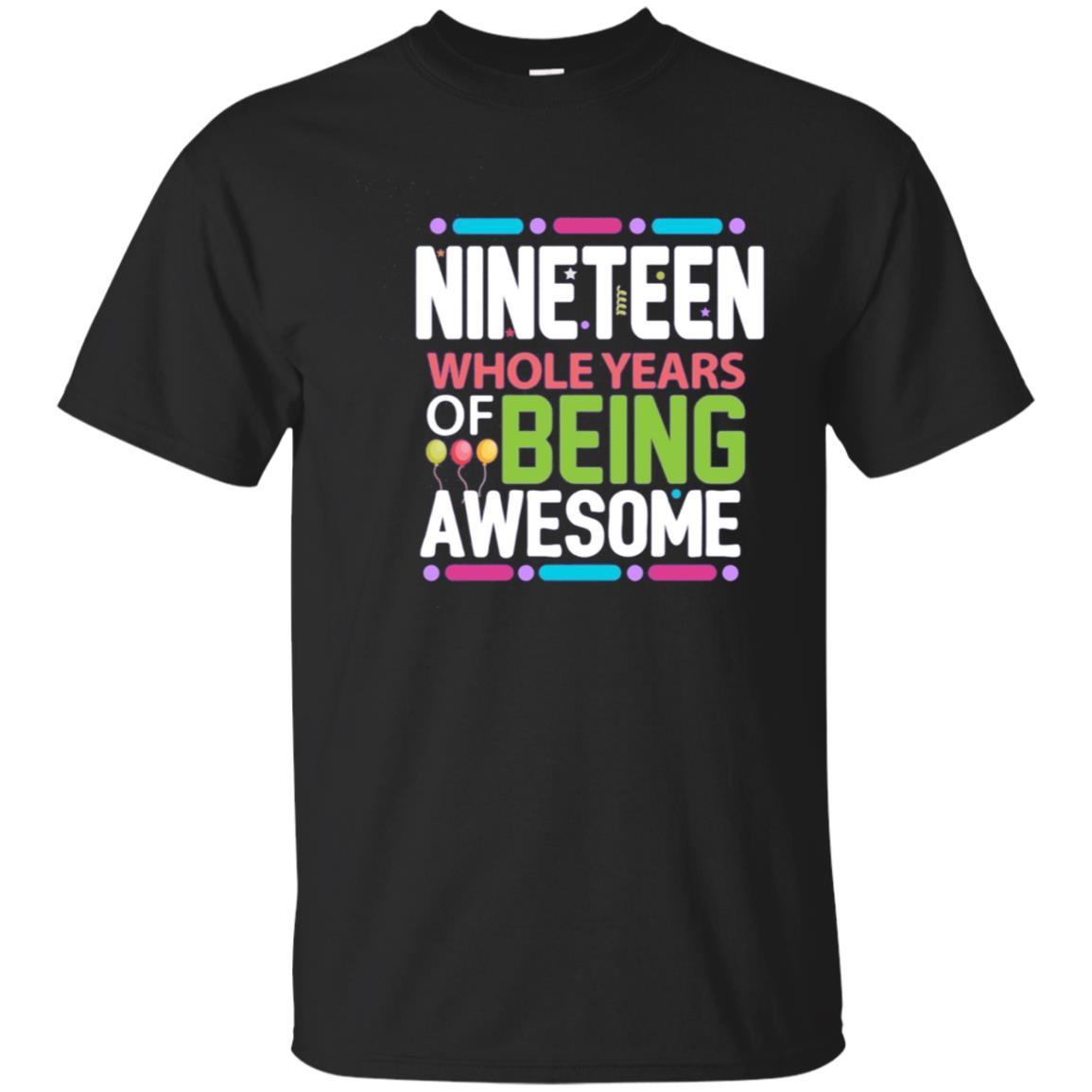 19th Birthday Gift Being Awesome 19 Years Old Bday Shirt 19th Birthday Gift Being Awesome 19 Years Old Bday Shirt