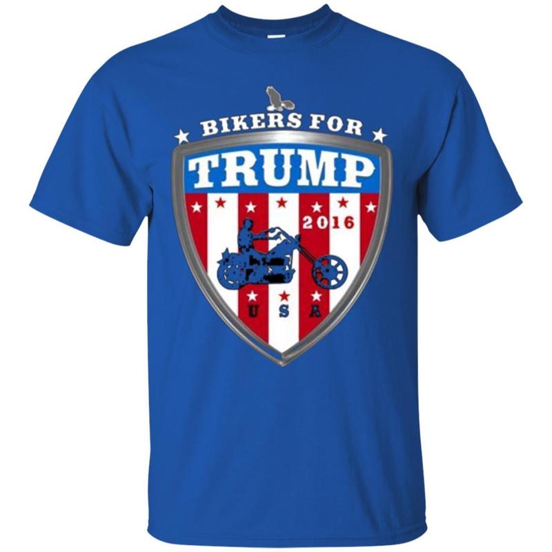 2016 Usa Red White And Blue Bikers For Trump T-shirt 7 » Cool Gifts for You - Mfamilygift 2016 Usa Red White And Blue Bikers For Trump T-shirt 7