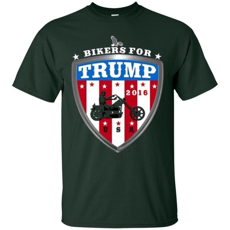 2016 Usa Red White And Blue Bikers For Trump T-shirt 8 » Cool Gifts for You - Mfamilygift 2016 Usa Red White And Blue Bikers For Trump T-shirt 8
