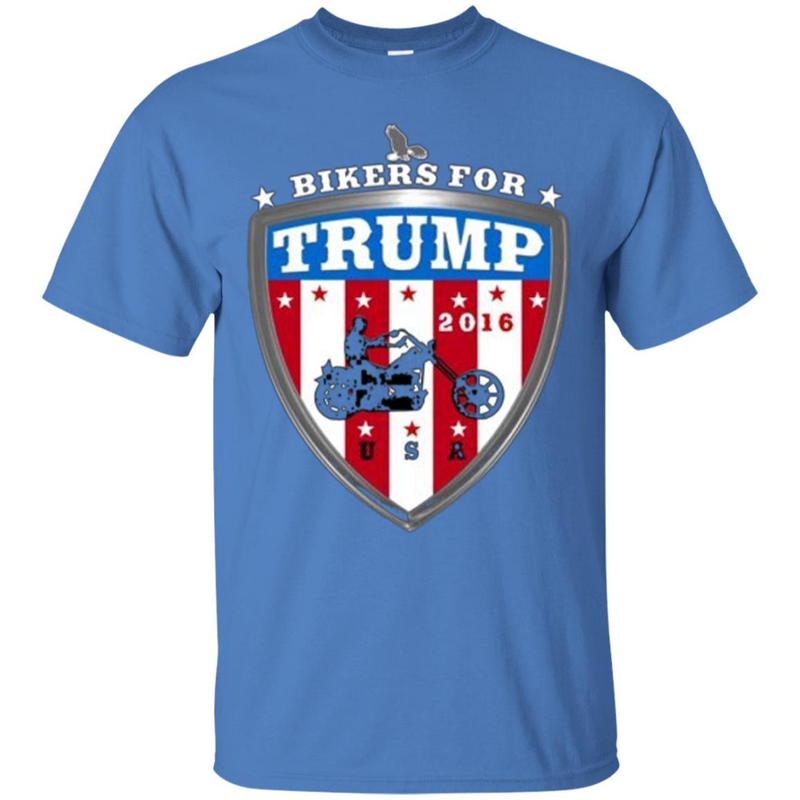 2016 Usa Red White And Blue Bikers For Trump T-shirt 9 » Cool Gifts for You - Mfamilygift 2016 Usa Red White And Blue Bikers For Trump T-shirt 9