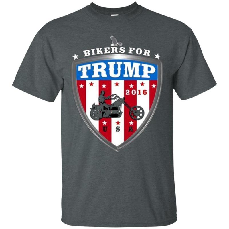 2016 Usa Red White And Blue Bikers For Trump T-shirt 10 » Cool Gifts for You - Mfamilygift 2016 Usa Red White And Blue Bikers For Trump T-shirt 10