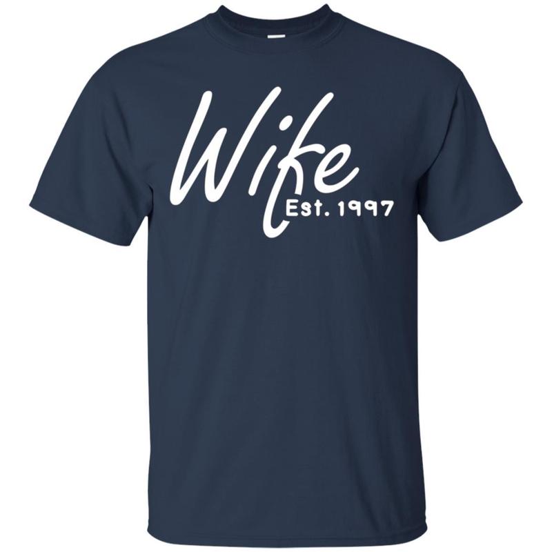 21st Wedding Anniversary Gift For Her, Wife Est 1997 Shirt 1 » Cool Gifts for You - Mfamilygift 21st Wedding Anniversary Gift For Her, Wife Est 1997 Shirt 1