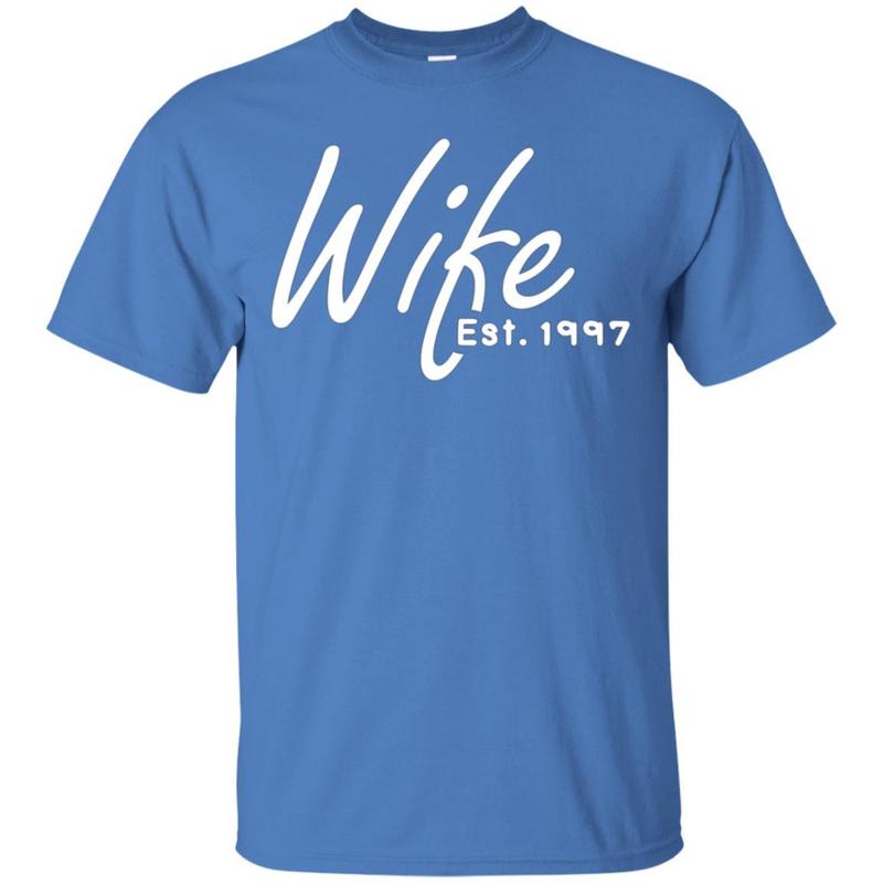 21st Wedding Anniversary Gift For Her, Wife Est 1997 Shirt 4 » Cool Gifts for You - Mfamilygift 21st Wedding Anniversary Gift For Her, Wife Est 1997 Shirt 4