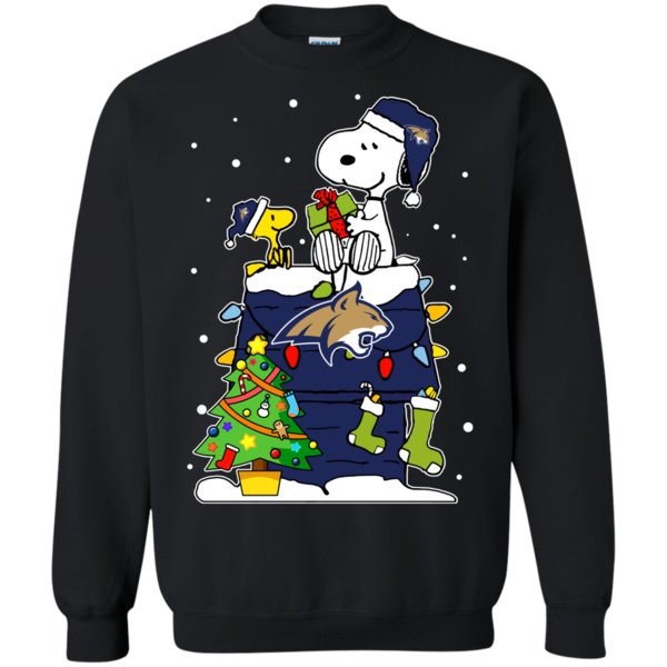 Montana State Bobcats Ugly Christmas Sweaters Snoopy Hoodies Sweatshirts