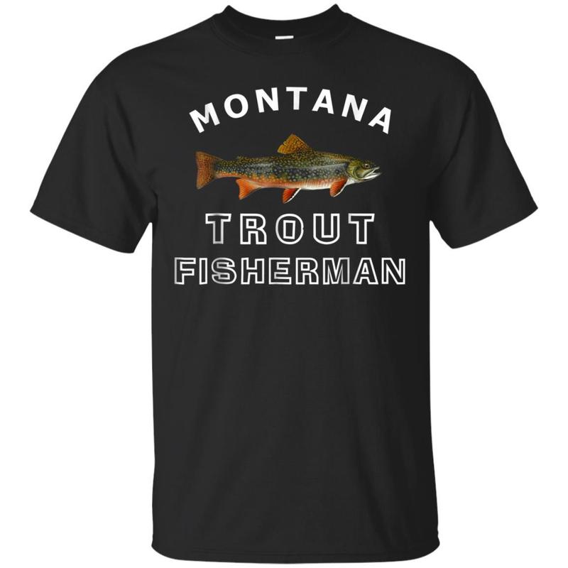 Montana Trout Fisherman Fishing Shirt – Fish