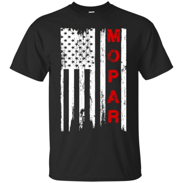 Mopar Us Flag Premium T Shirt Cotton Shirt