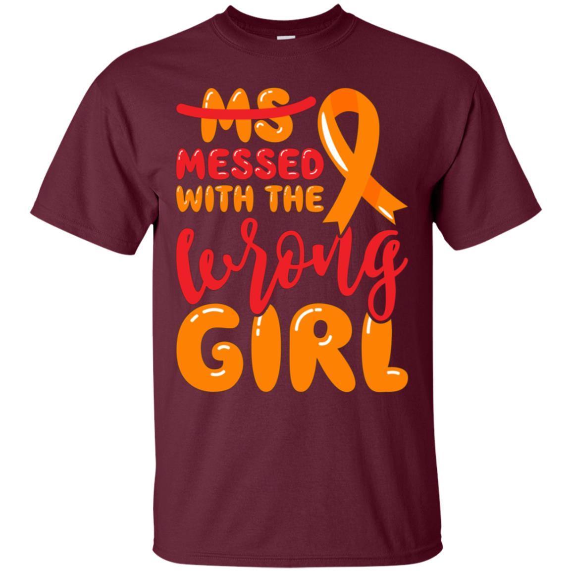 Ms Multiple Sclerosis Messed With The Wrong Girl T-shirt 2 » Cool Gifts for You - Mfamilygift Ms Multiple Sclerosis Messed With The Wrong Girl T-shirt 2