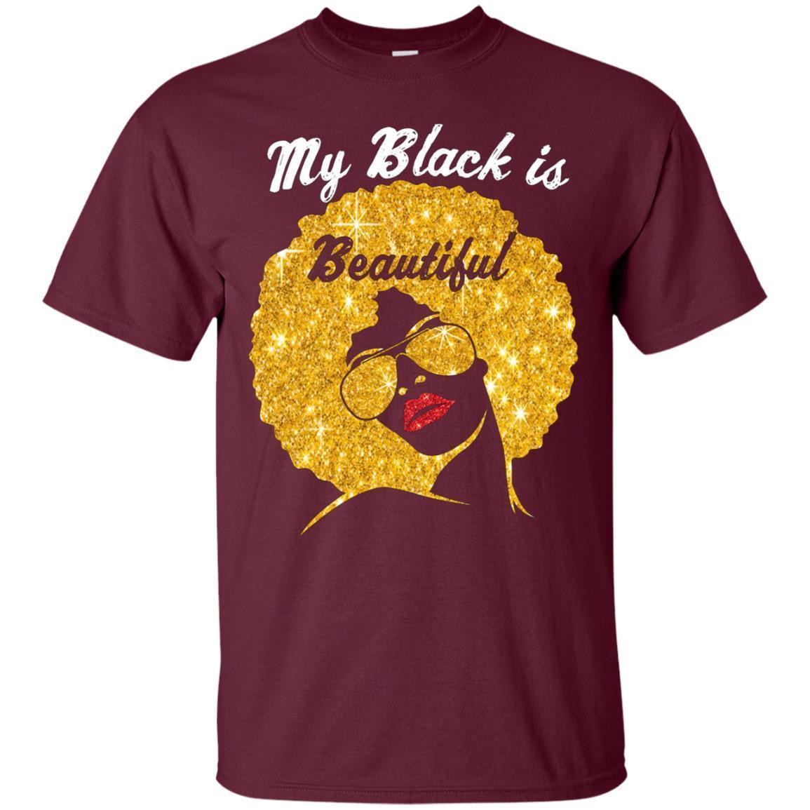 My Black Is Beautiful Afro Gold Hair Black Queen T-shirt 2 » Cool Gifts for You - Mfamilygift My Black Is Beautiful Afro Gold Hair Black Queen T-shirt 2