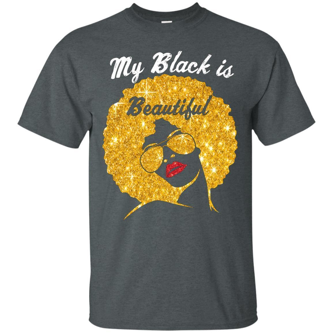My Black Is Beautiful Afro Gold Hair Black Queen T-shirt 4 » Cool Gifts for You - Mfamilygift My Black Is Beautiful Afro Gold Hair Black Queen T-shirt 4