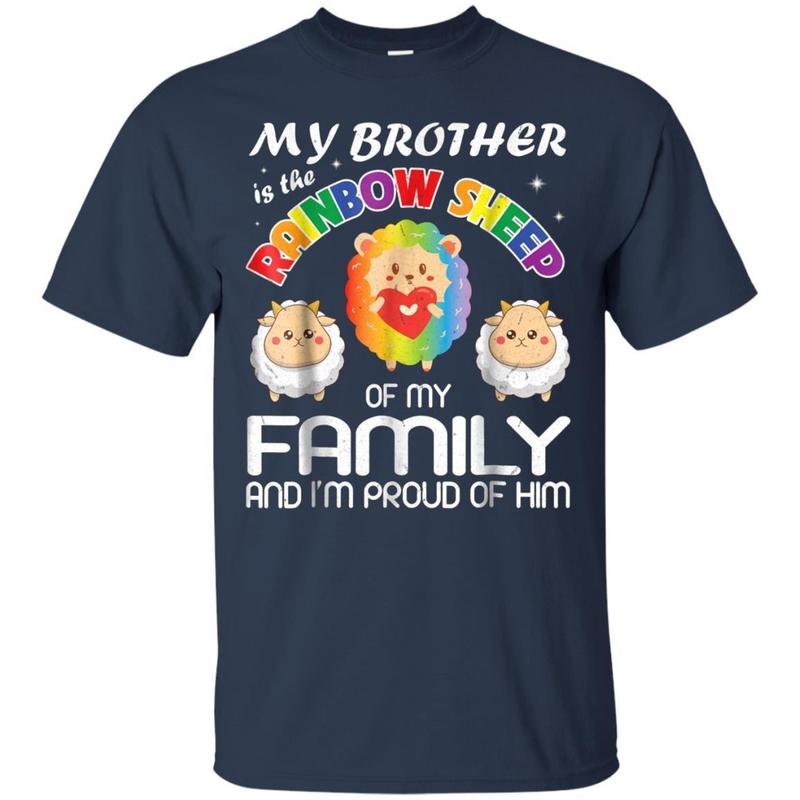 My Brother Is The Rainbow Sheep Family I’m Proud Him Shirt 1 » Cool Gifts for You - Mfamilygift My Brother Is The Rainbow Sheep Family I’m Proud Him Shirt 1