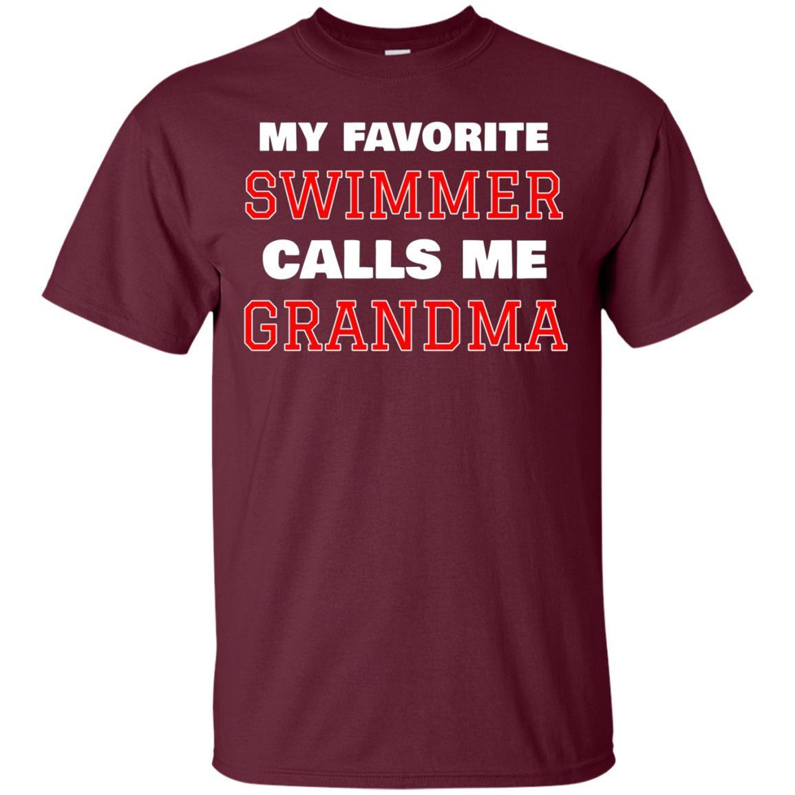 My Favorite Swimmer Calls Me Grandma Swimming T-shirt 2 » Cool Gifts for You - Mfamilygift My Favorite Swimmer Calls Me Grandma Swimming T-shirt 2