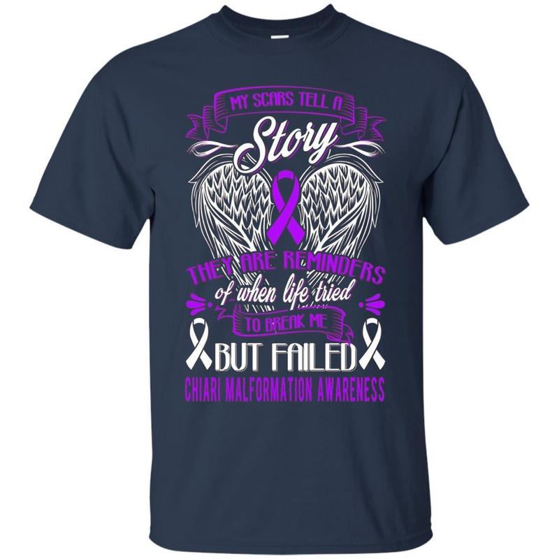 My Scars Tell Story Chiari Malformation Awareness Shirt 1 » Cool Gifts for You - Mfamilygift My Scars Tell Story Chiari Malformation Awareness Shirt 1