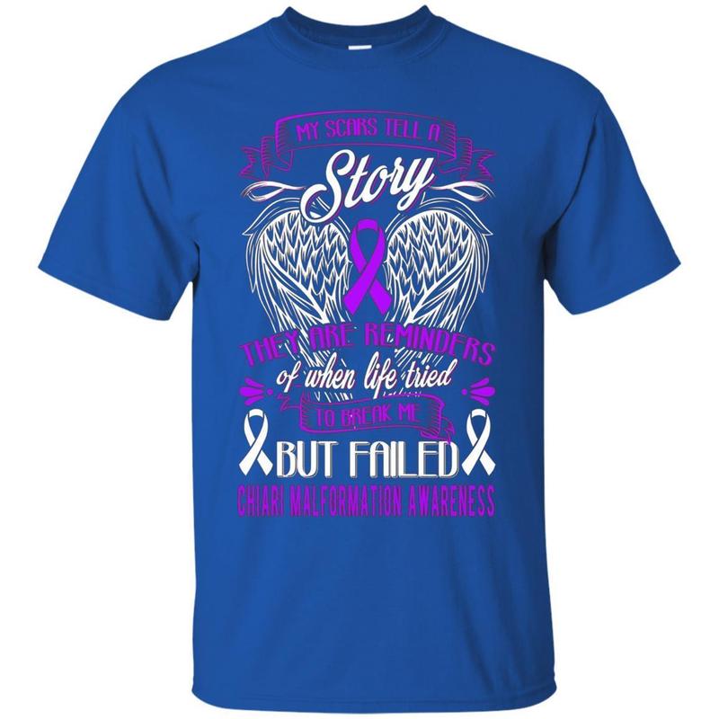 My Scars Tell Story Chiari Malformation Awareness Shirt 3 » Cool Gifts for You - Mfamilygift My Scars Tell Story Chiari Malformation Awareness Shirt 3