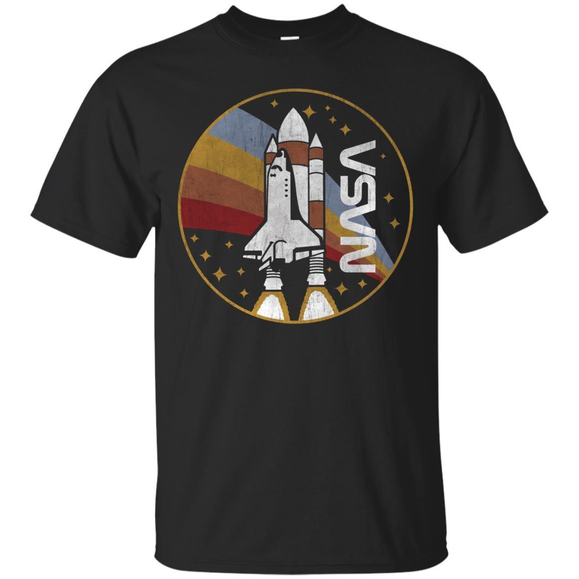 Nasa Shuttle Launch With Rainbow Graphic T-shirt