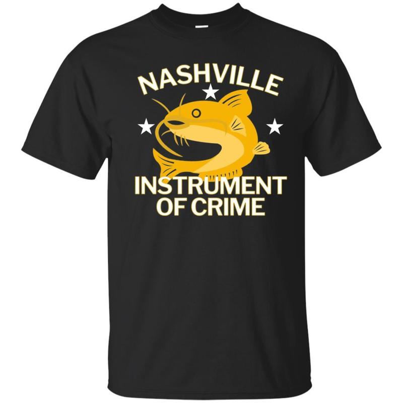 Nashville Instrument Of Crime Catfish Hockey T-shirt Nashville Instrument Of Crime Catfish Hockey T-shirt
