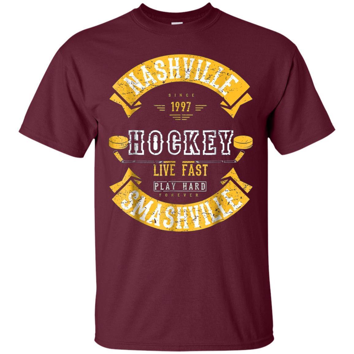 Nashville Smashville Hockey Vintage T-shirt For Men Women 2 » Cool Gifts for You - Mfamilygift Nashville Smashville Hockey Vintage T-shirt For Men Women 2