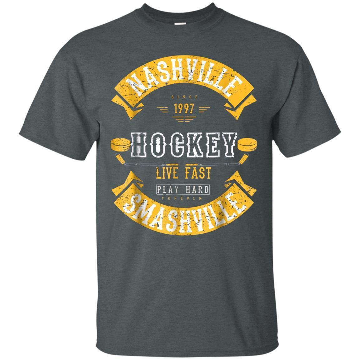 Nashville Smashville Hockey Vintage T-shirt For Men Women 4 » Cool Gifts for You - Mfamilygift Nashville Smashville Hockey Vintage T-shirt For Men Women 4