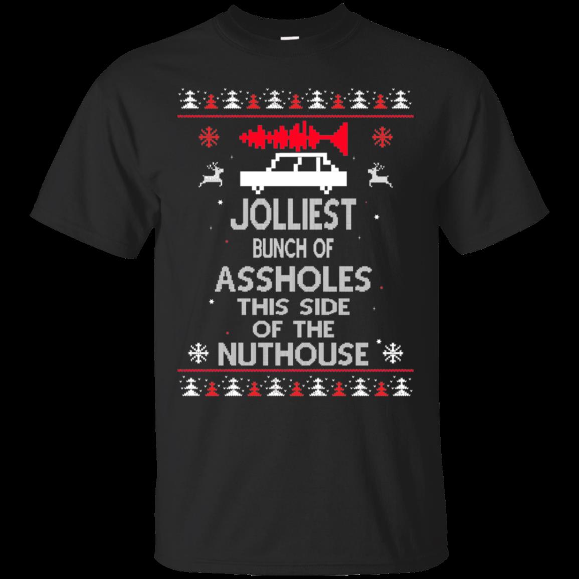 National Lampoons Christmas Vacation Ugly Christmas Sweater Jolliest Bunch Of Assholes T Shirt Hoodies Sweatshirt