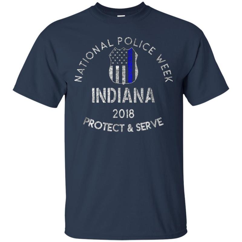 National Police Week 2018 Shirt Indiana Thin Blue Line Flag 1 » Cool Gifts for You - Mfamilygift National Police Week 2018 Shirt Indiana Thin Blue Line Flag 1