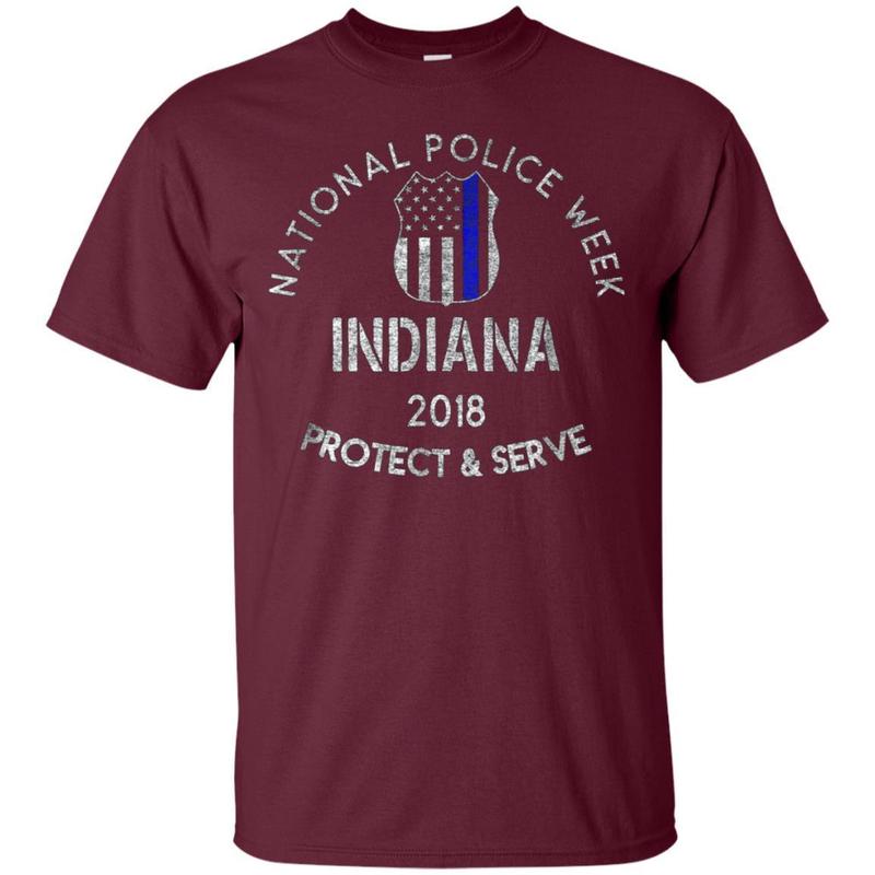 National Police Week 2018 Shirt Indiana Thin Blue Line Flag 2 » Cool Gifts for You - Mfamilygift National Police Week 2018 Shirt Indiana Thin Blue Line Flag 2