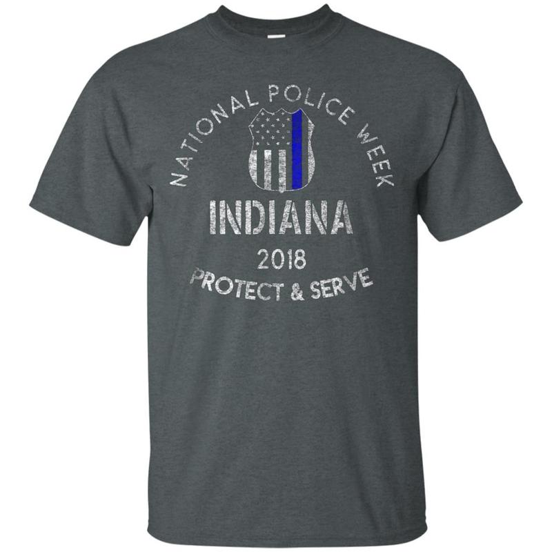 National Police Week 2018 Shirt Indiana Thin Blue Line Flag 4 » Cool Gifts for You - Mfamilygift National Police Week 2018 Shirt Indiana Thin Blue Line Flag 4