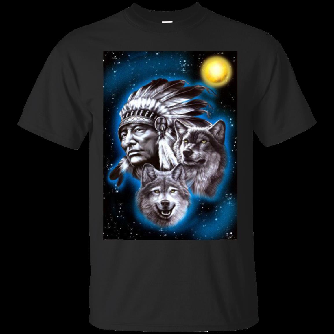 Native American Wolf Spirit Shirts