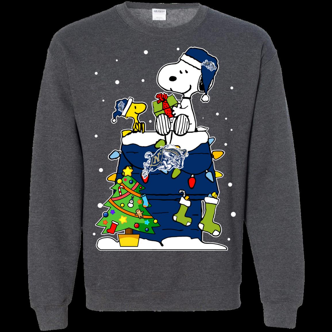Navy Midshipmen Ugly Christmas Sweaters Snoopy Woodstock Hoodies Sweatshirts 2 » Cool Gifts for You - Mfamilygift Navy Midshipmen Ugly Christmas Sweaters Snoopy Woodstock Hoodies Sweatshirts 2
